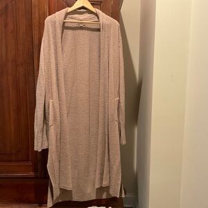 Barefoot Dreams  Cozy Chic Lite Montecito  Cardigan, Color Beige  , Size 1X